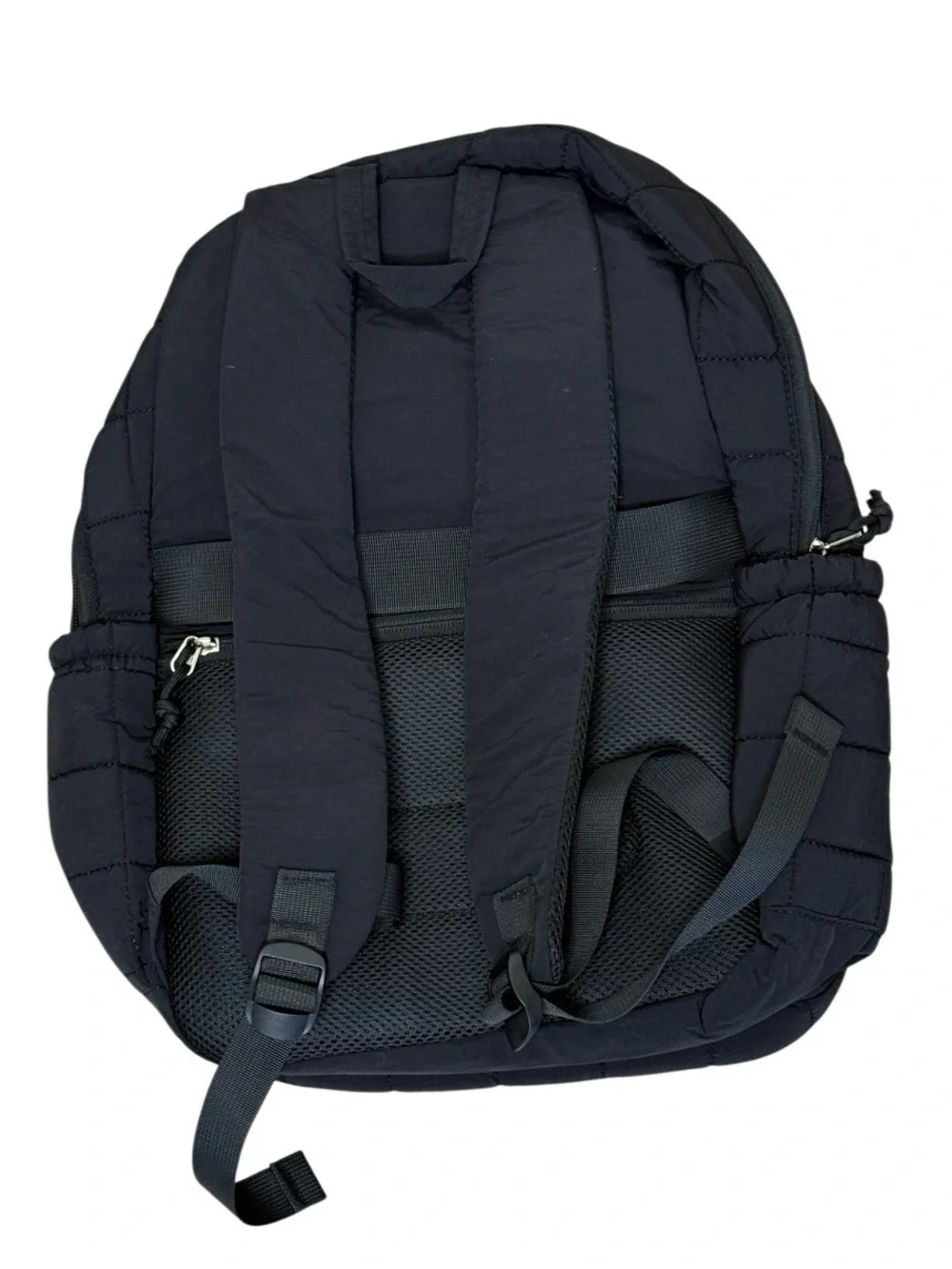 kadilong Laptop Book bag Backpack for College or Travel, Black Quilt, USB Ready
